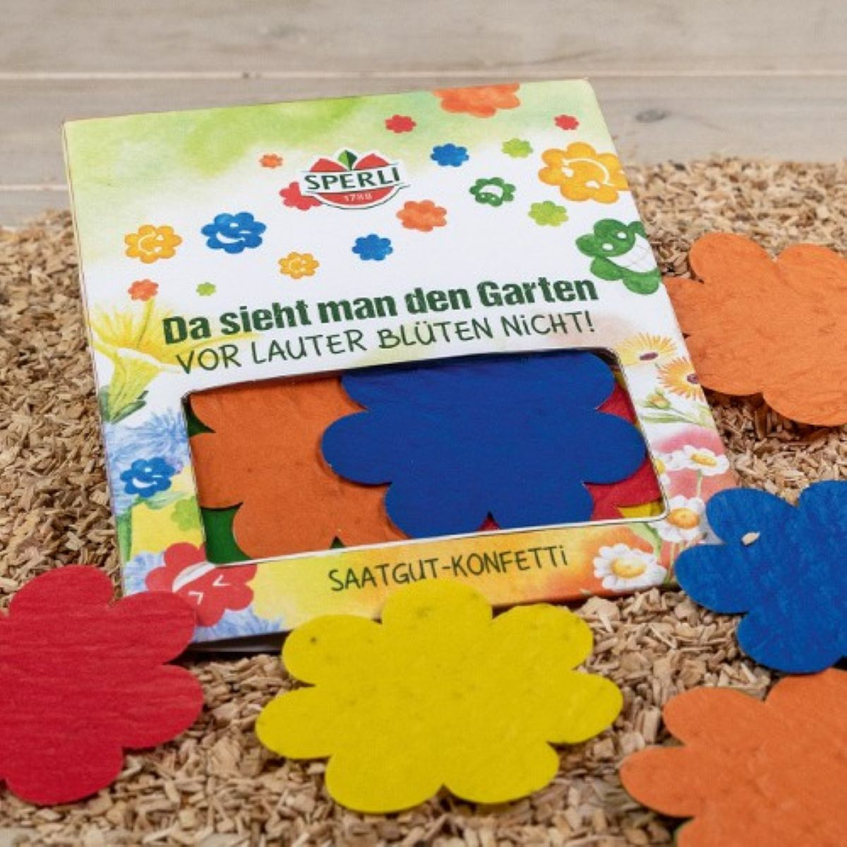 Semínkové květinové konfetti - ve tvaru květu - Sperli - 1 ks