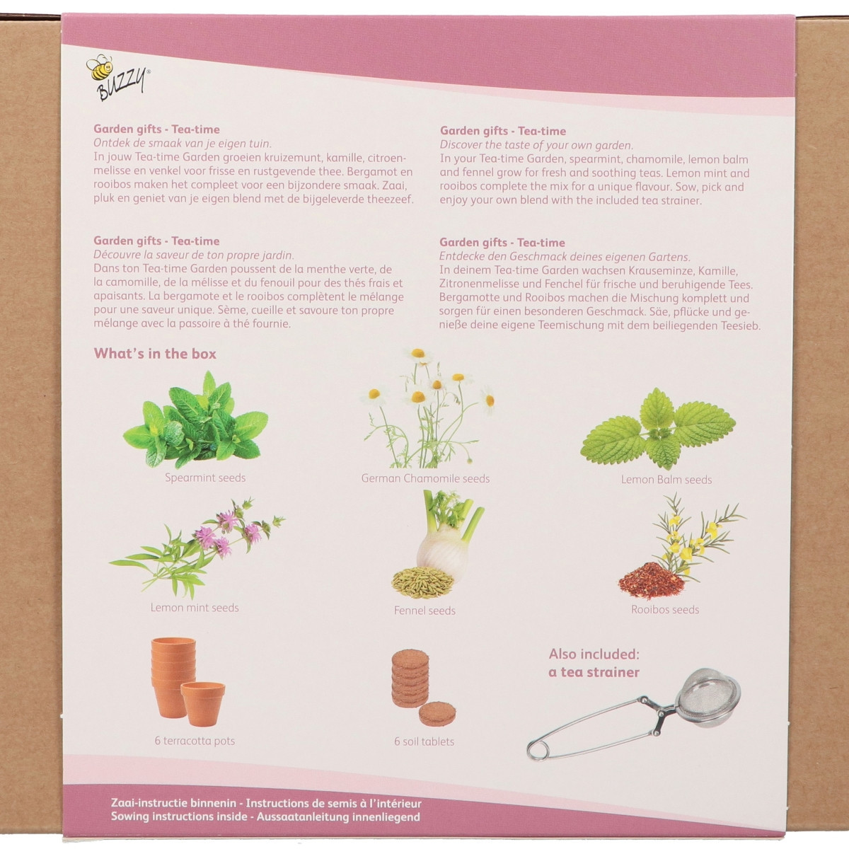 Buzzy Garden Gift - Dárková sada Čajová zahrádka - Pieterpik - 1 balení