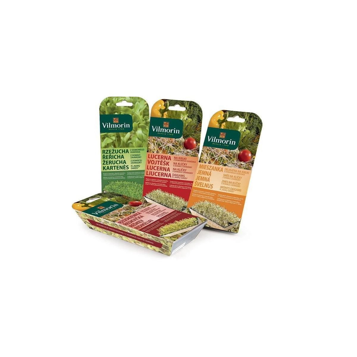 Sada na klíčky včetně misky  - Jemná směs - Vilmorin - semena - 15 g
