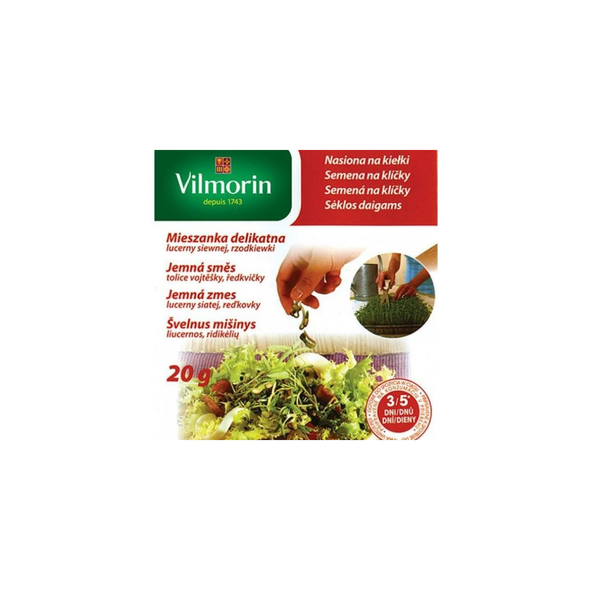 Jemná směs - semena na klíčky - 20 g