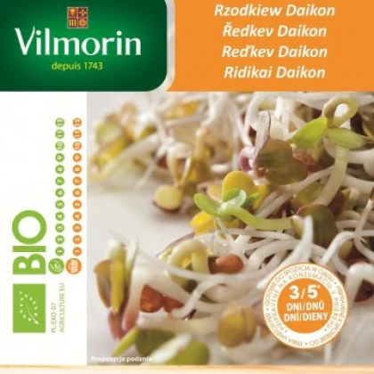Bio ředkev - Daikon - bio semena na klíčky - 10 g
