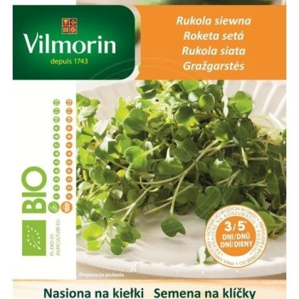 Bio roketa setá - bio semena na klíčky - 20 g