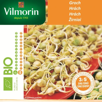 Bio hrách - bio semena na klíčky - 40 g