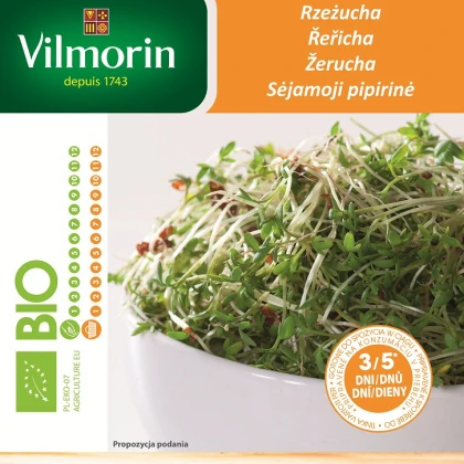 Bio řeřicha - bio semena na klíčky - 15 g