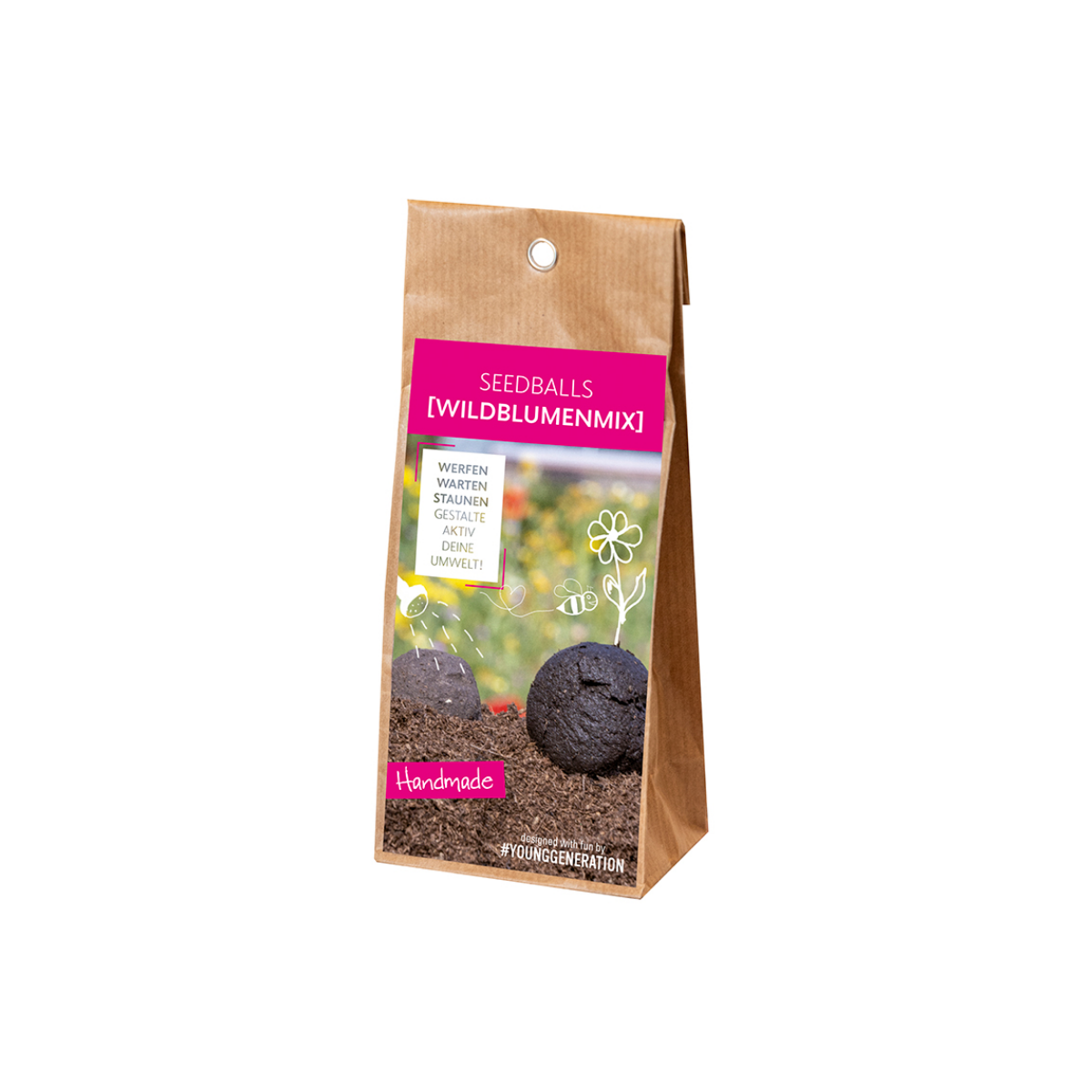 Semenné kuličky plné divokých květin - 5 ks
