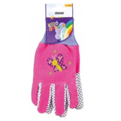 Dětské pracovní rukavice Stocker - růžové - 1 pár