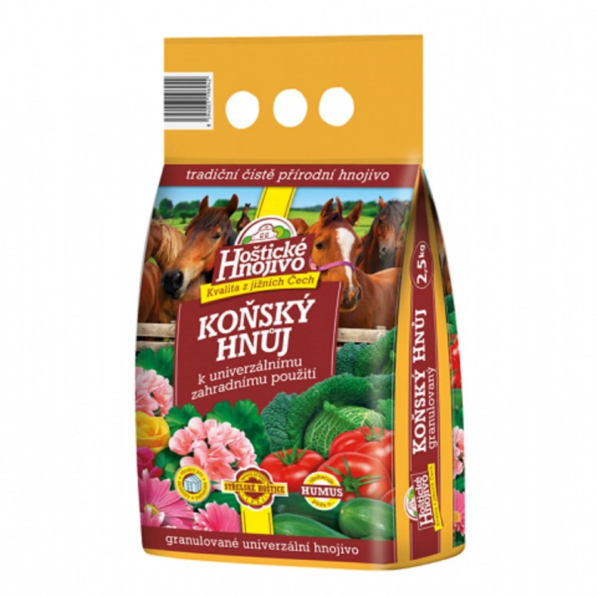 Hoštický koňský hnůj - hnojivo - 2,5 kg