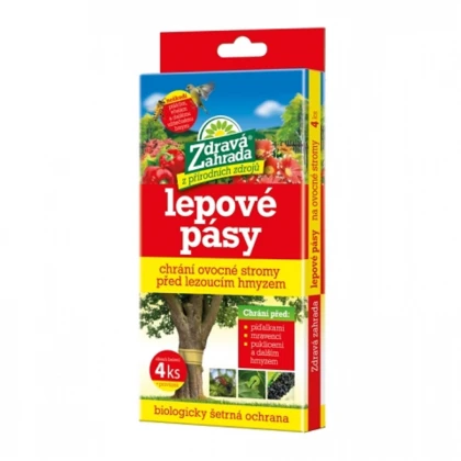 Lepový pás na píďalky a mšice - Zdravá zahrada - ochrana rostlin - 4 ks